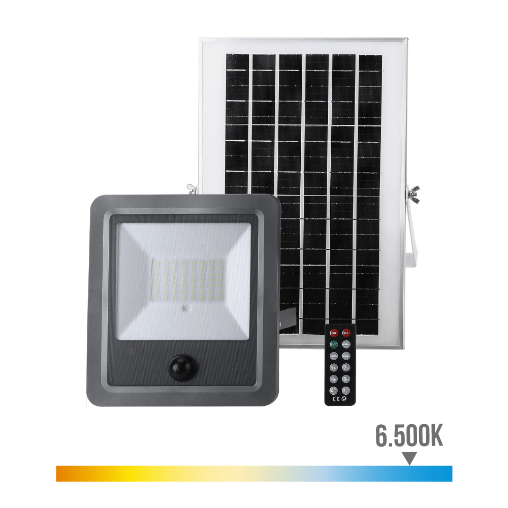 Foco proyector SOLAR CON SENSOR 300W 3.500Lm 6.500K | EDM