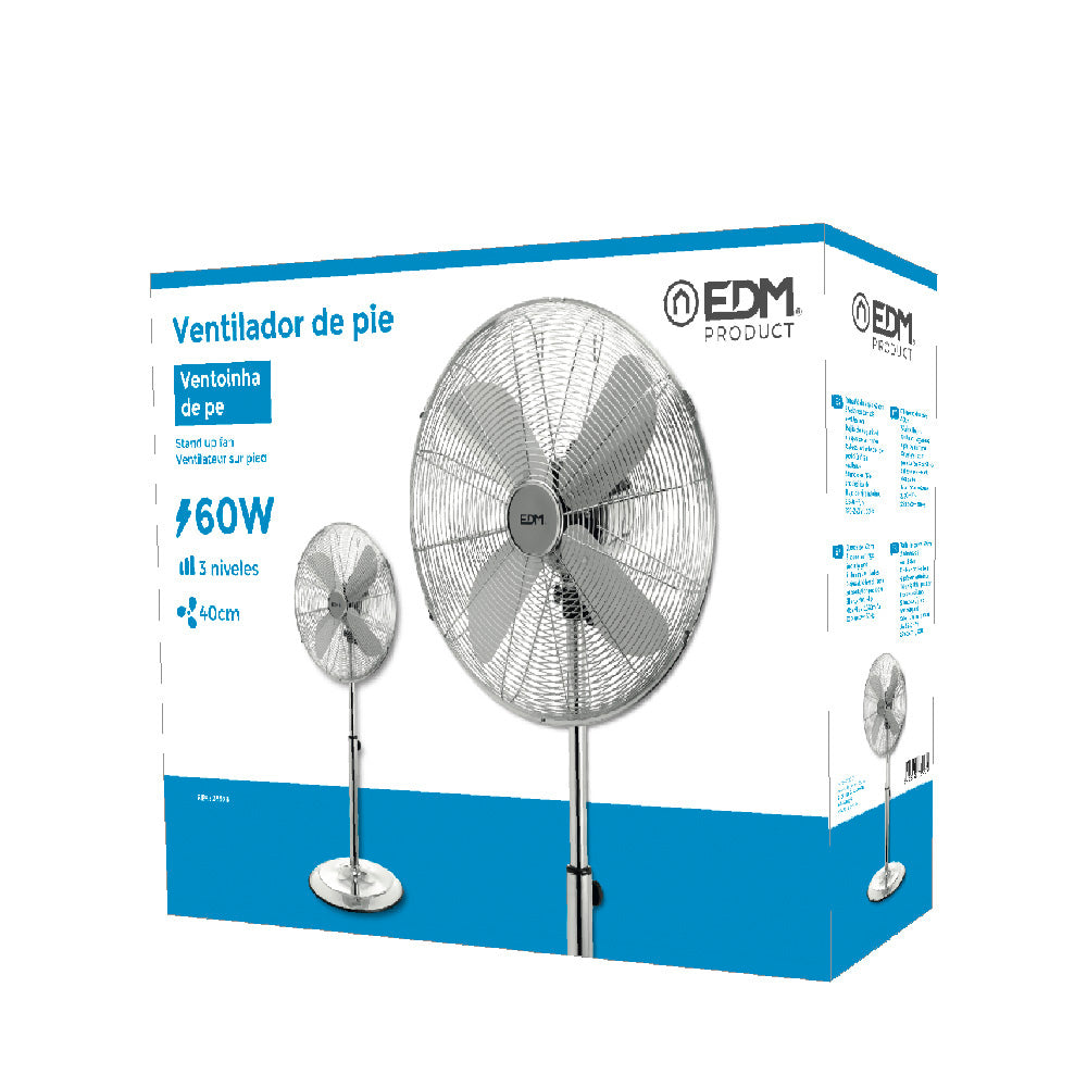 Ventilador de pie con base ciruclar 60W | EDM