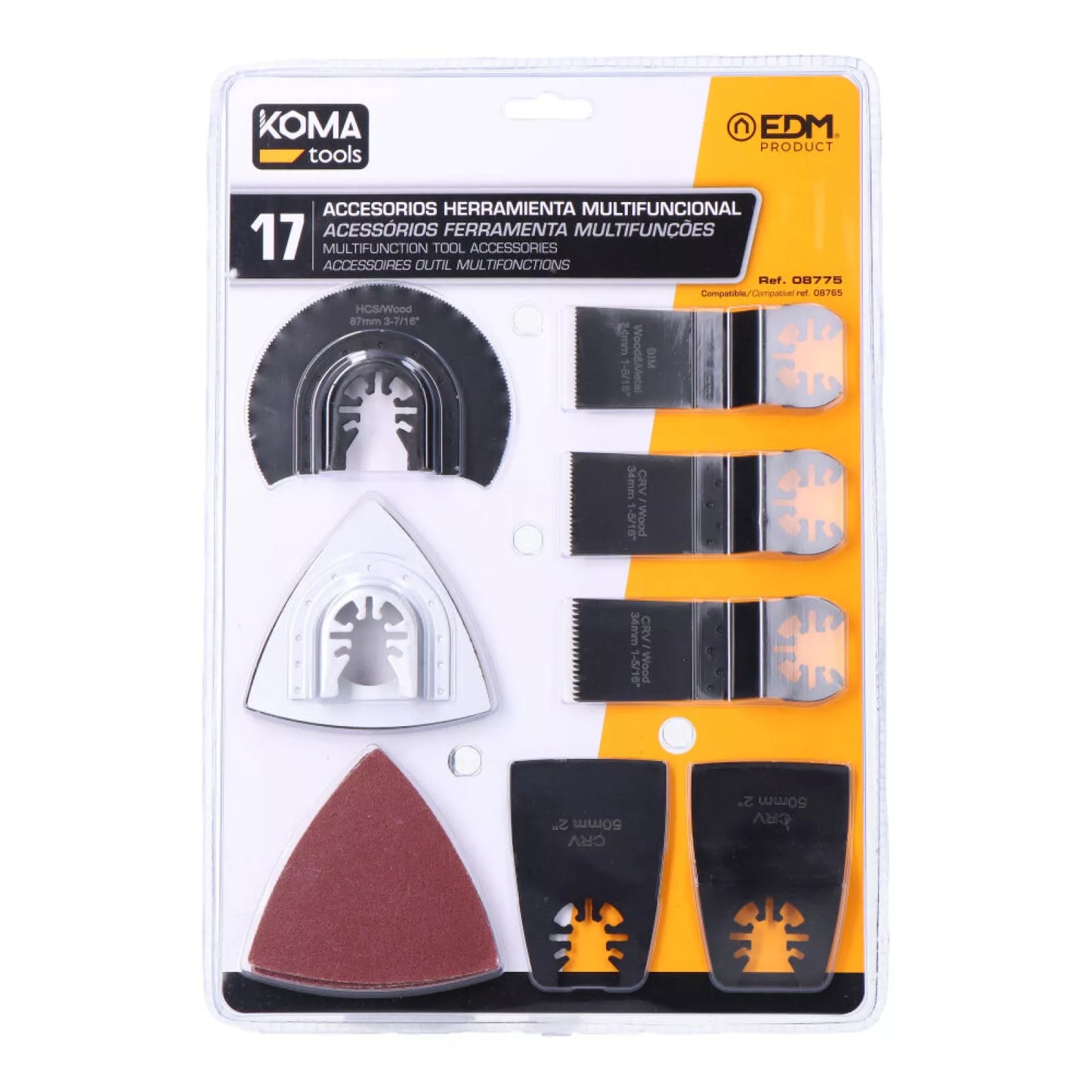 KIT 17 ACCESORIOS PARA HERRAMIENTA MULTIFUNCIONAL