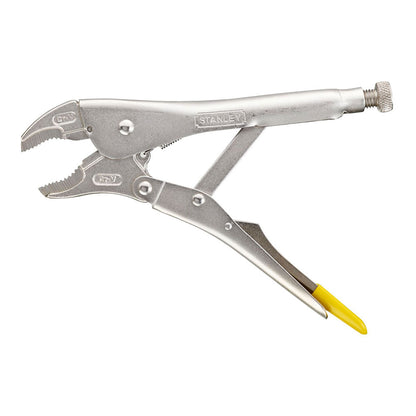 Mordaza bloqueable boca curva 225mm | STANLEY