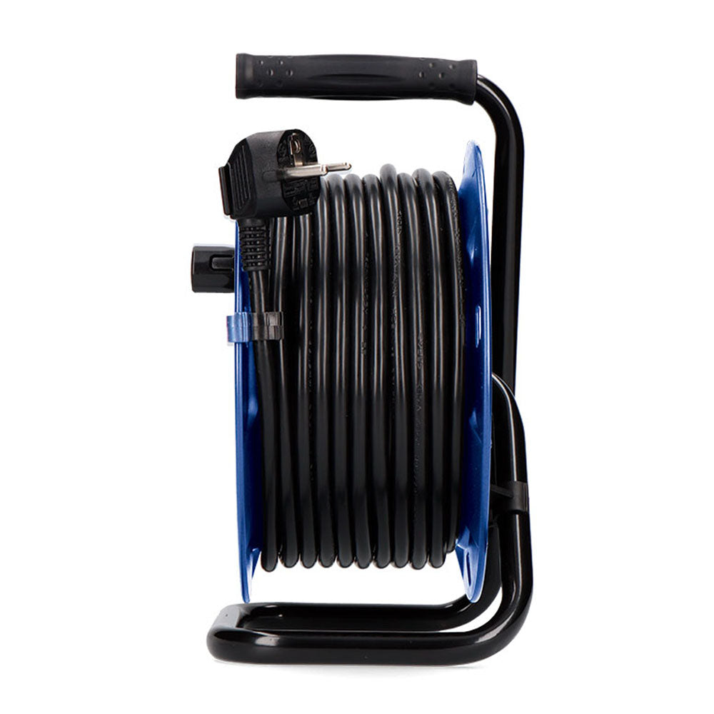 Enrollacables profesional 15m 4 tomas protector térmico | EDM