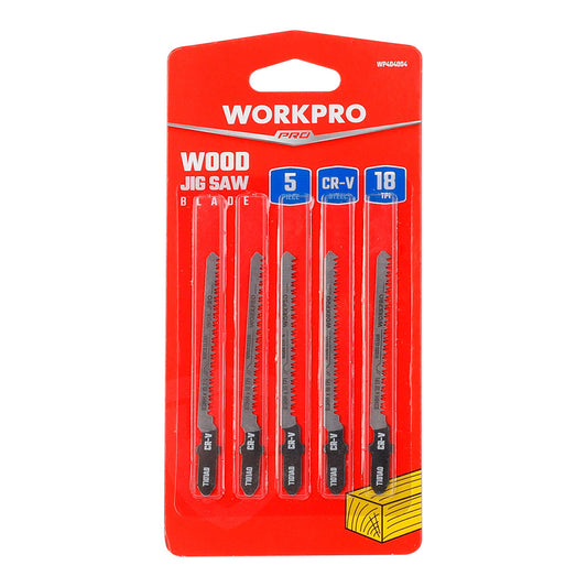 Hojas sierra de calar juego 5 piezas MADERA | WORKPRO