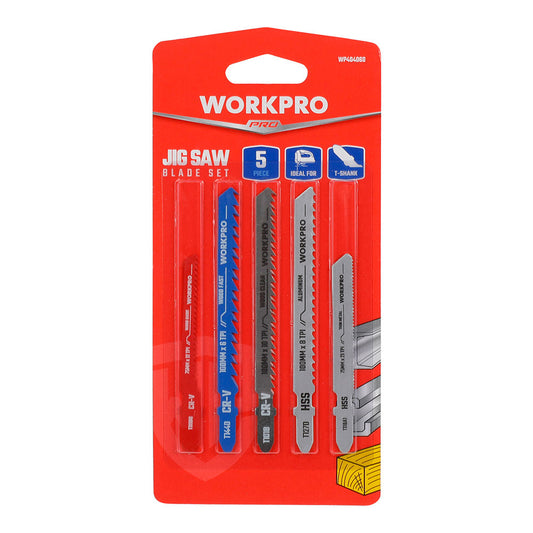 Hojas sierra de calar juego 5 piezas MADERA Y METAL | WORKPRO