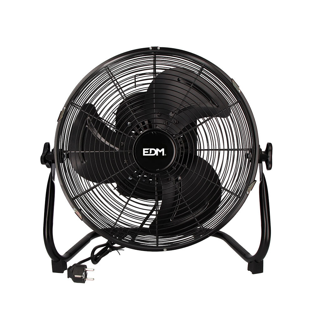 Ventilador industrial de suelo negro 60W | EDM