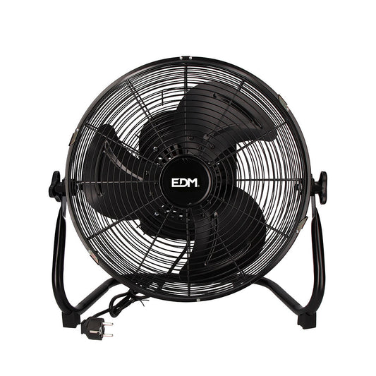 Ventilador industrial de suelo negro 60W | EDM