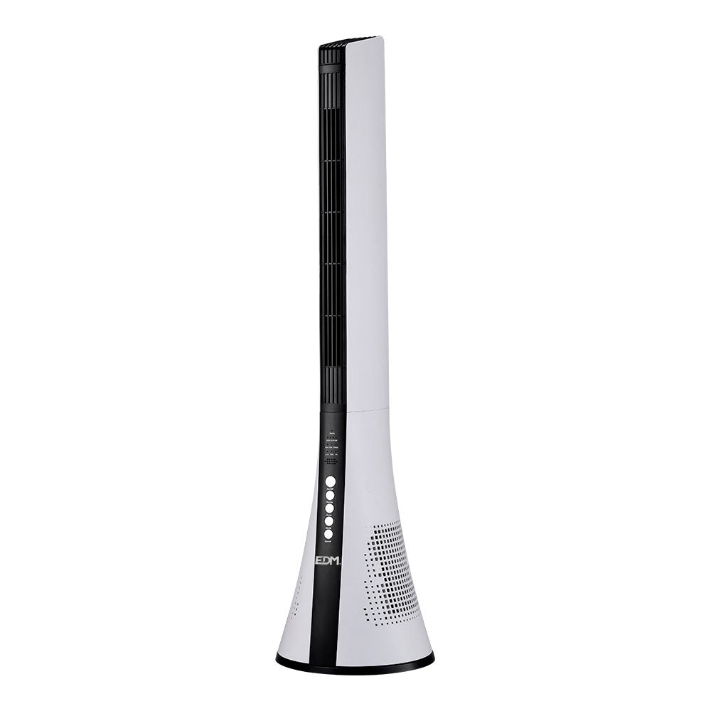 Ventilador de torre con mando blanco 50W | EDM
