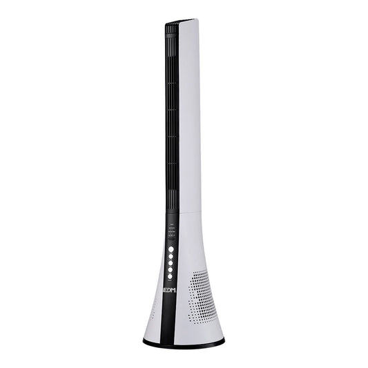 Ventilador de torre con mando blanco 50W | EDM