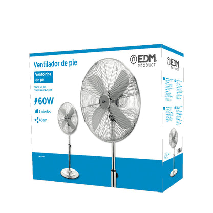 Ventilador de pie con base ciruclar 60W | EDM