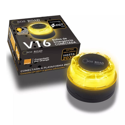 BALIZA V16 DE EMERGENCIA HOMOLOGADA CONECTADA GEOLOCALIZABLE CON DGT 3.0