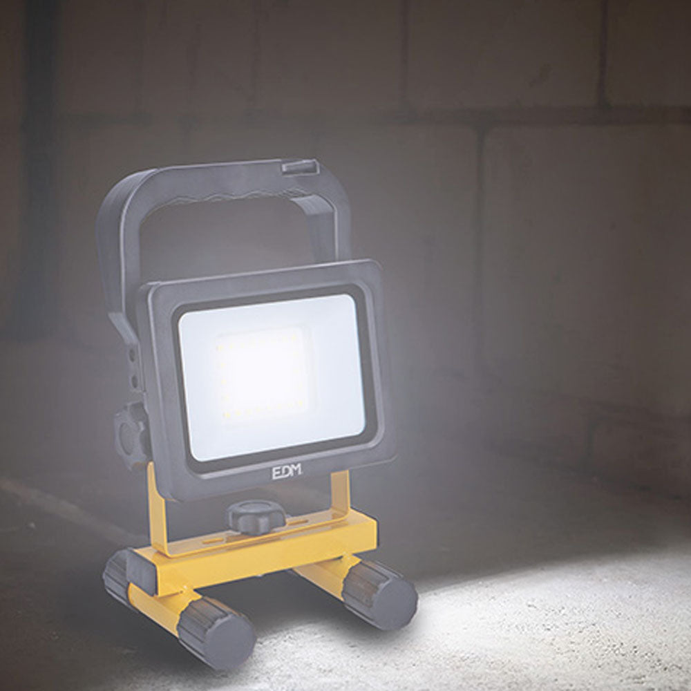 Foco LED recargable 20W 2000Lm 6500K 2x2000mAh | EDM