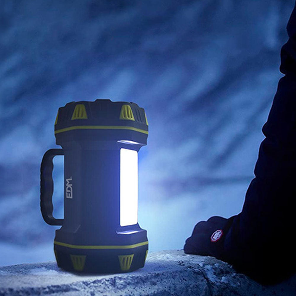 Linterna de mano LED recargable 3 puntos de luz  | EDM